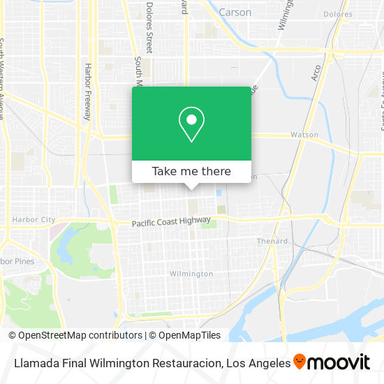 Mapa de Llamada Final Wilmington Restauracion