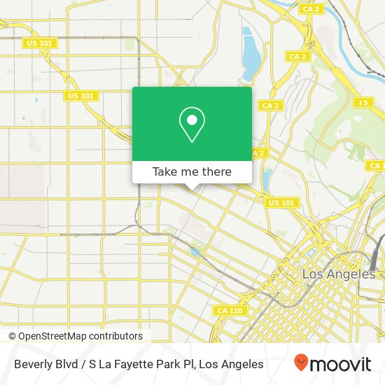 Beverly Blvd / S La Fayette Park Pl map