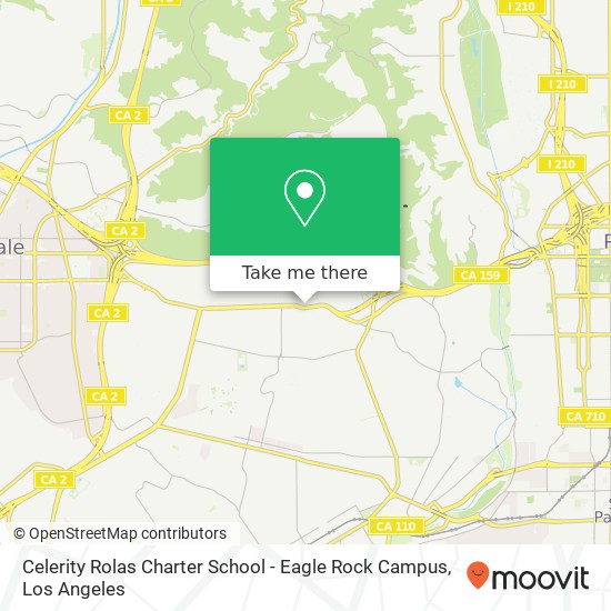 Mapa de Celerity Rolas Charter School - Eagle Rock Campus