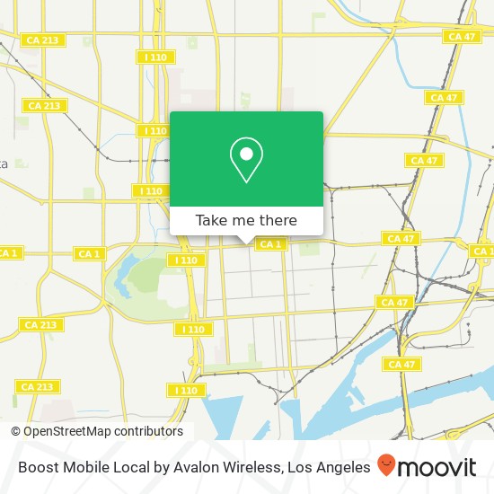 Mapa de Boost Mobile Local by Avalon Wireless