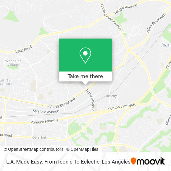 Mapa de L.A. Made Easy: From Iconic To Eclectic