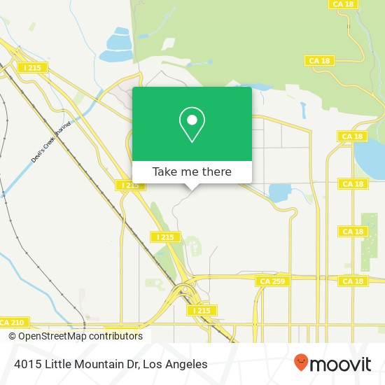 Mapa de 4015 Little Mountain Dr