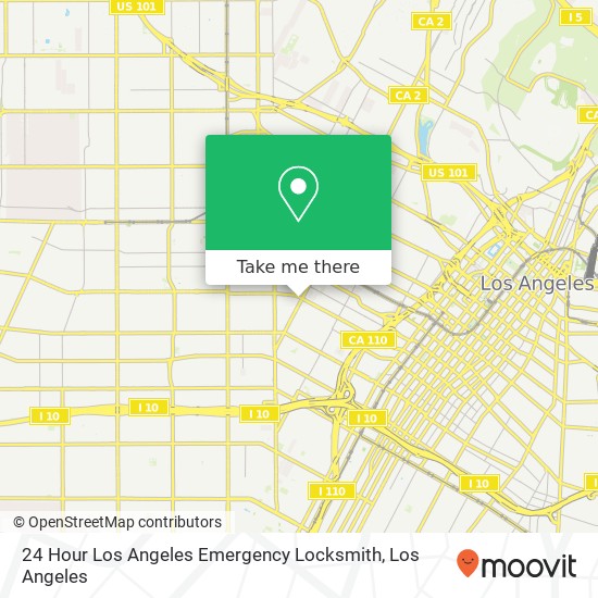 24 Hour Los Angeles Emergency Locksmith map