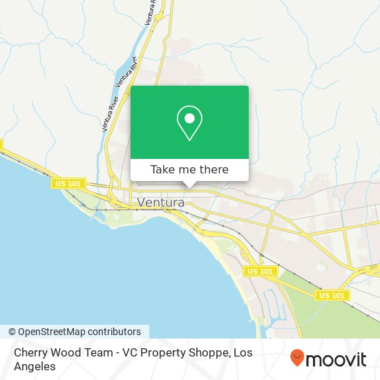 Mapa de Cherry Wood Team - VC Property Shoppe