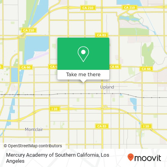 Mercury Academy of Southern California map