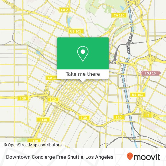 Mapa de Downtown Concierge Free Shuttle