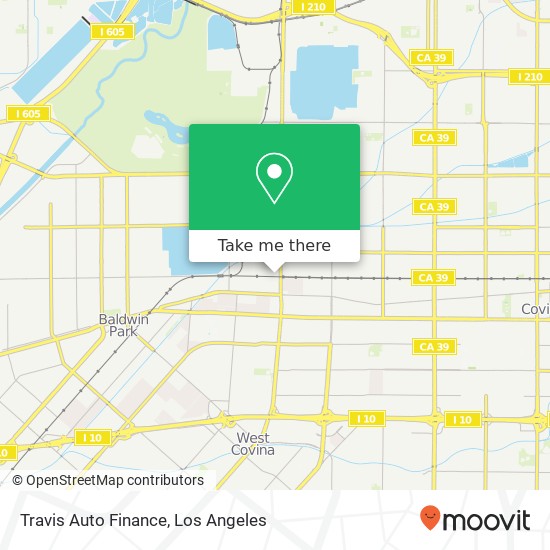 Mapa de Travis Auto Finance