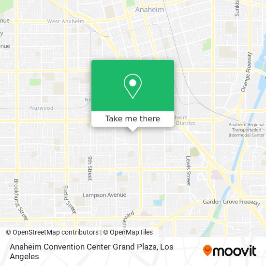 Mapa de Anaheim Convention Center Grand Plaza