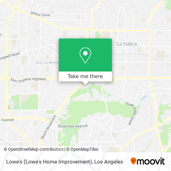 Mapa de Lowe's (Lowe's Home Improvement)