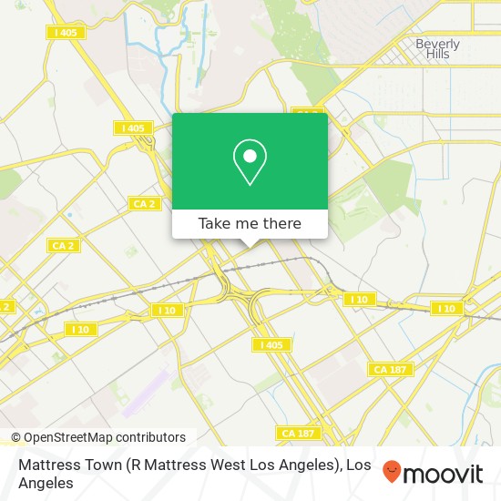 Mattress Town (R Mattress West Los Angeles) map