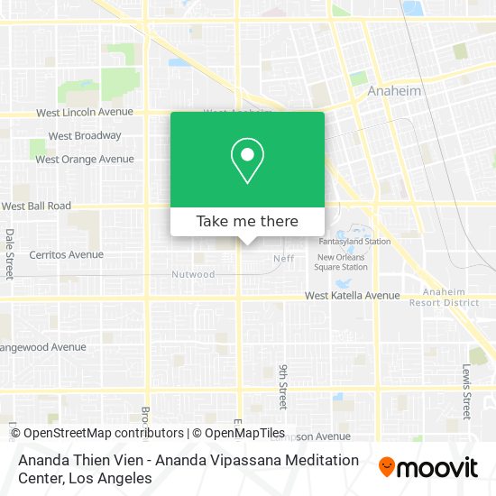 Mapa de Ananda Thien Vien - Ananda Vipassana Meditation Center