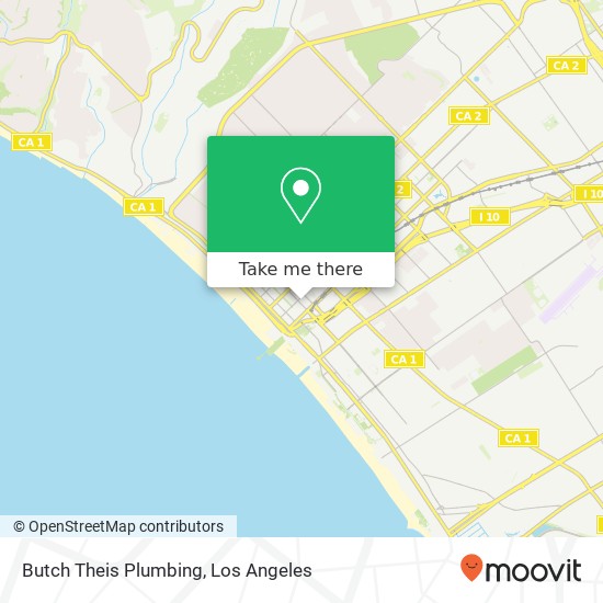 Butch Theis Plumbing map