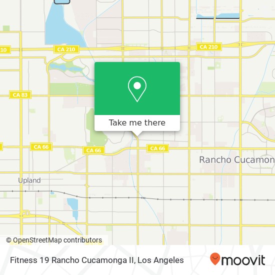 Fitness 19 Rancho Cucamonga II map