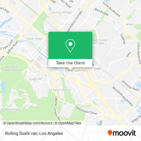 Mapa de Rolling Sushi van
