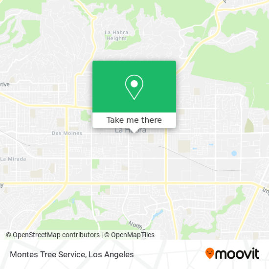 Montes Tree Service map