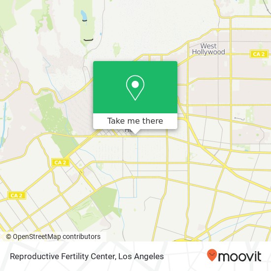 Reproductive Fertility Center map