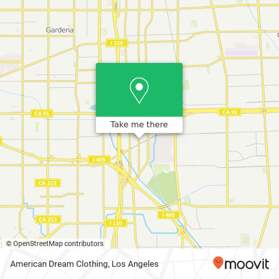 American Dream Clothing map