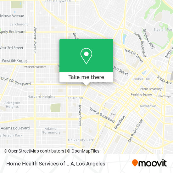 Home Health Services of L A map