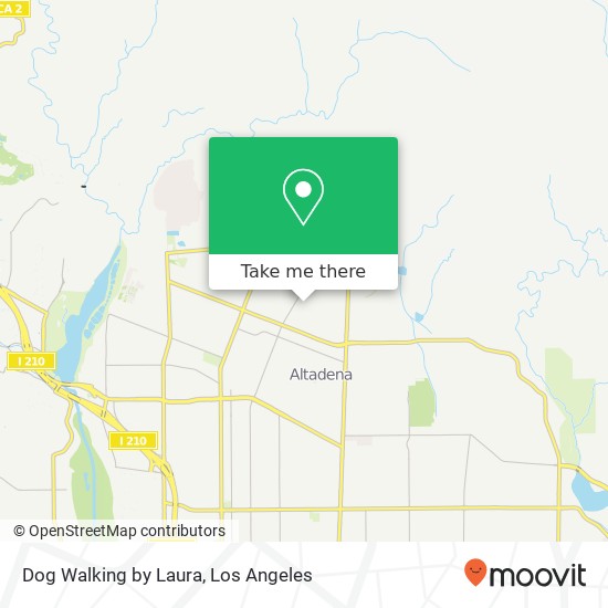 Dog Walking by Laura map