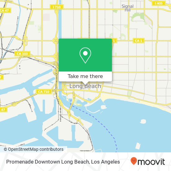 Promenade Downtown Long Beach map