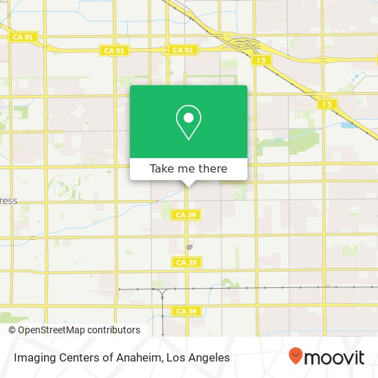 Imaging Centers of Anaheim map
