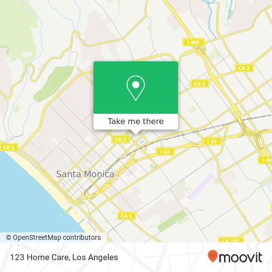 123 Home Care map