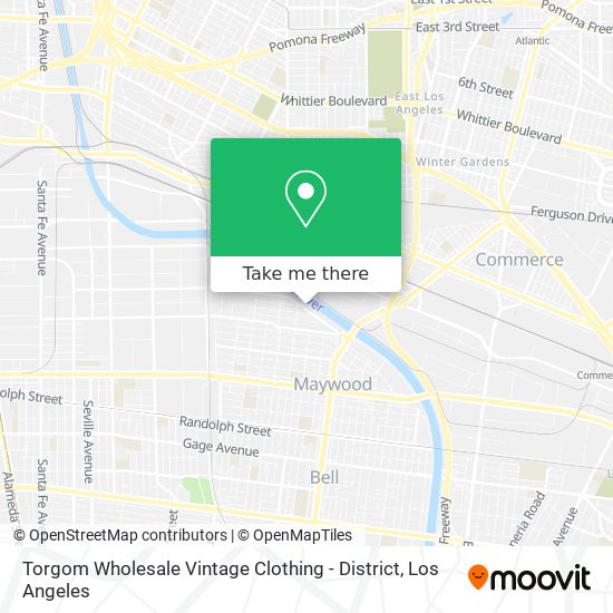 Mapa de Torgom Wholesale Vintage Clothing - District