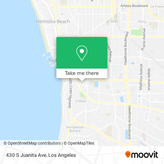 Mapa de 430 S Juanita Ave