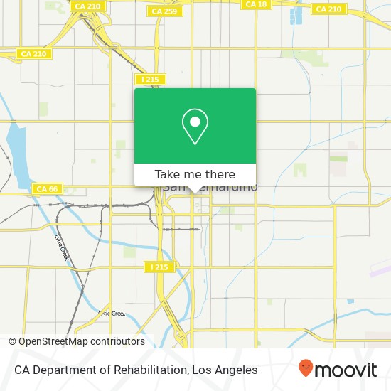 CA Department of Rehabilitation map