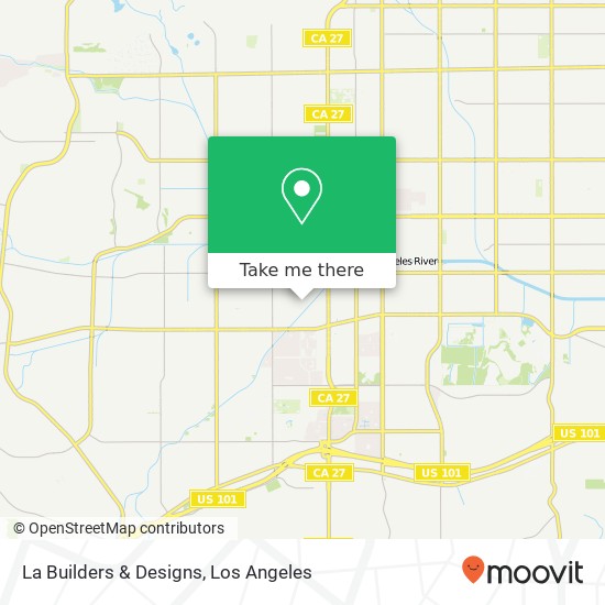 La Builders & Designs map