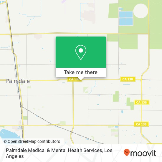 Palmdale Medical & Mental Health Services map