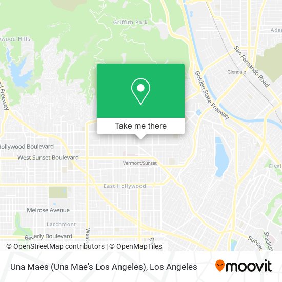 Una Maes (Una Mae's Los Angeles) map