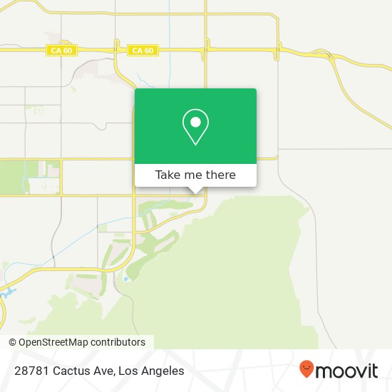 28781 Cactus Ave map
