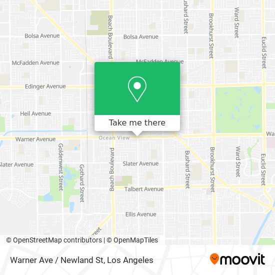 Mapa de Warner Ave / Newland St