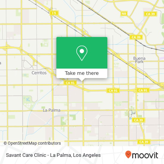 Savant Care Clinic - La Palma map