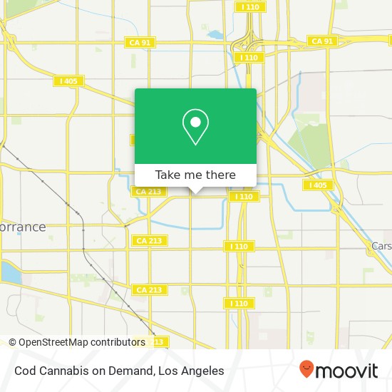 Mapa de Cod Cannabis on Demand