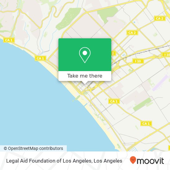 Legal Aid Foundation of Los Angeles map