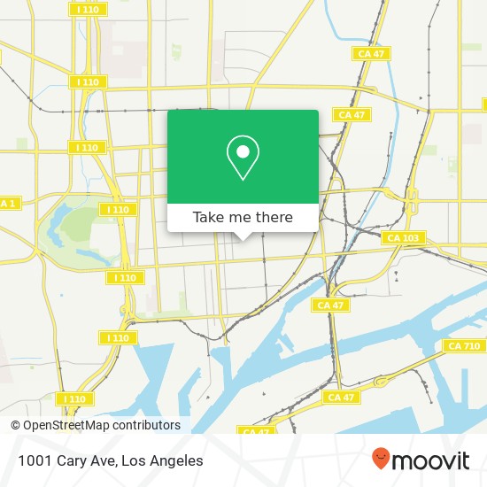 Mapa de 1001 Cary Ave