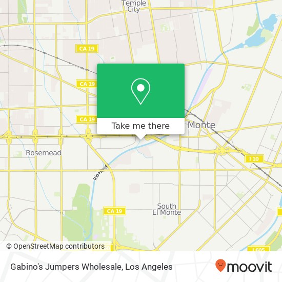 Mapa de Gabino's Jumpers Wholesale