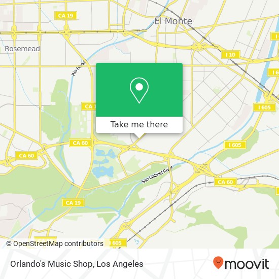 Orlando's Music Shop map