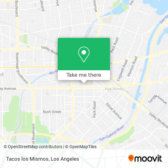 Tacos los Mismos map