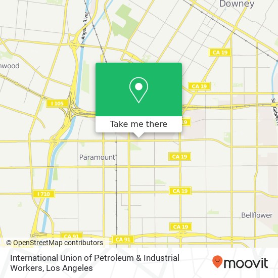 International Union of Petroleum & Industrial Workers map