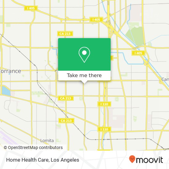 Home Health Care map