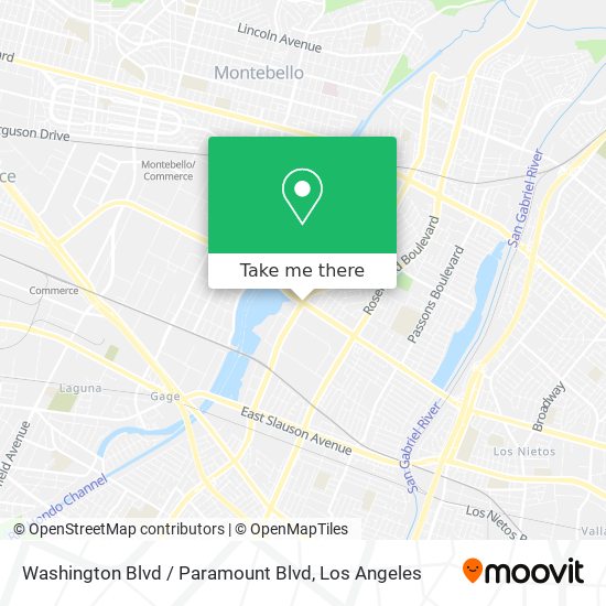 Washington Blvd / Paramount Blvd map