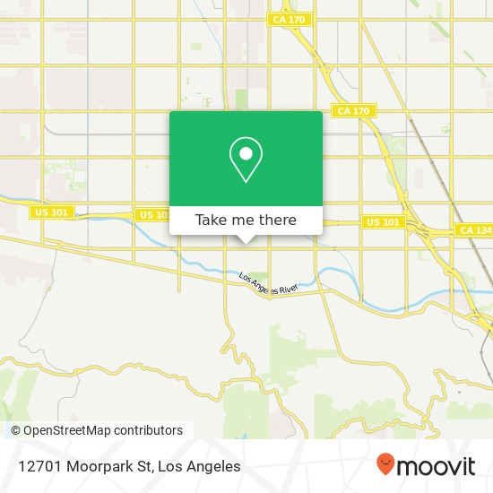 Mapa de 12701 Moorpark St