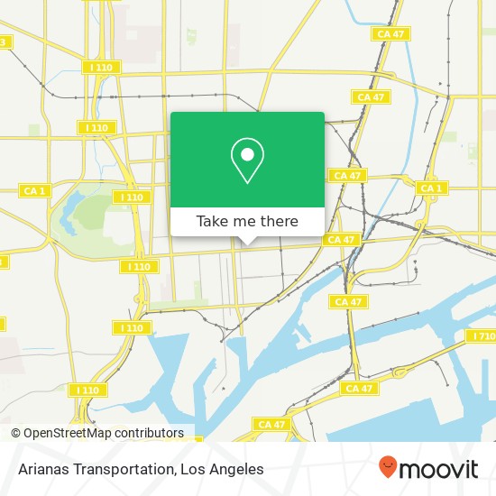 Mapa de Arianas Transportation