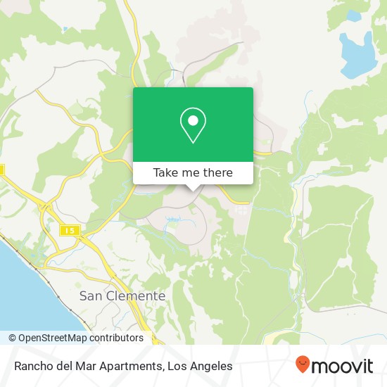 Rancho del Mar Apartments map