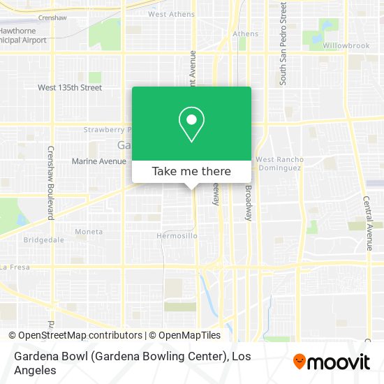 Mapa de Gardena Bowl (Gardena Bowling Center)