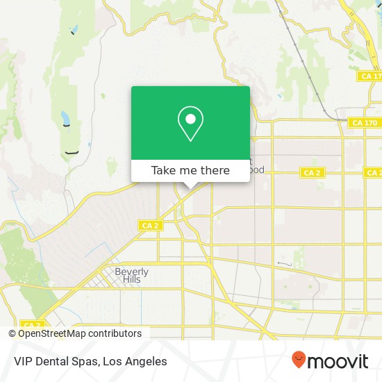 VIP Dental Spas map