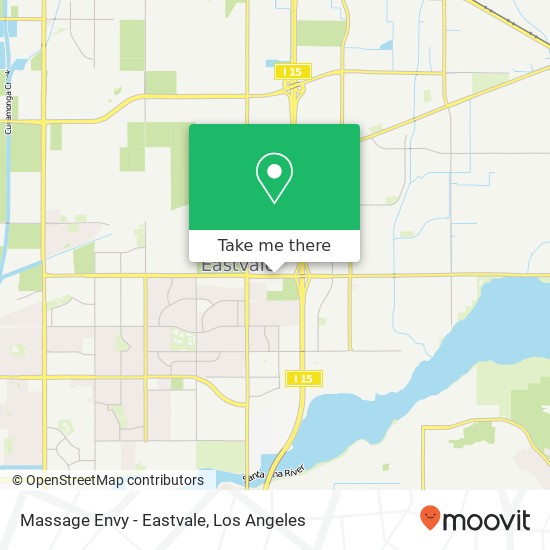 Massage Envy - Eastvale map